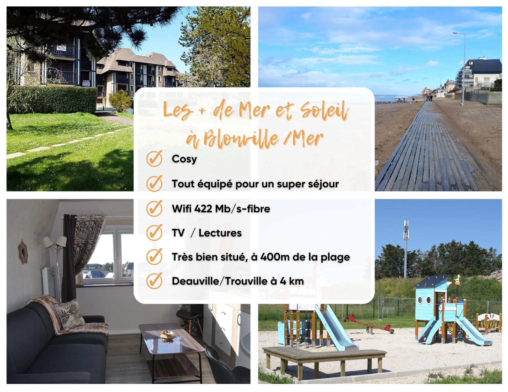 Mer Et Soleil A Blonville Sur Mer/ Deauville Eksteriør bilde